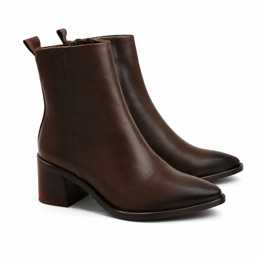 Bottillon à zip - Femme - cuir Miz Mooz JESSICA
