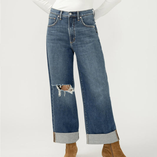 SILVER JEANS - JEANS JAMBE LARGE TAILLE HAUTE - BE EASY  - L28934ADM347