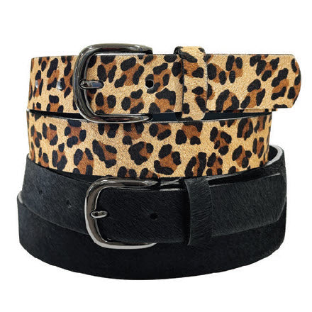 Ceinture en cuir de fourrure de vache B30290 Landes