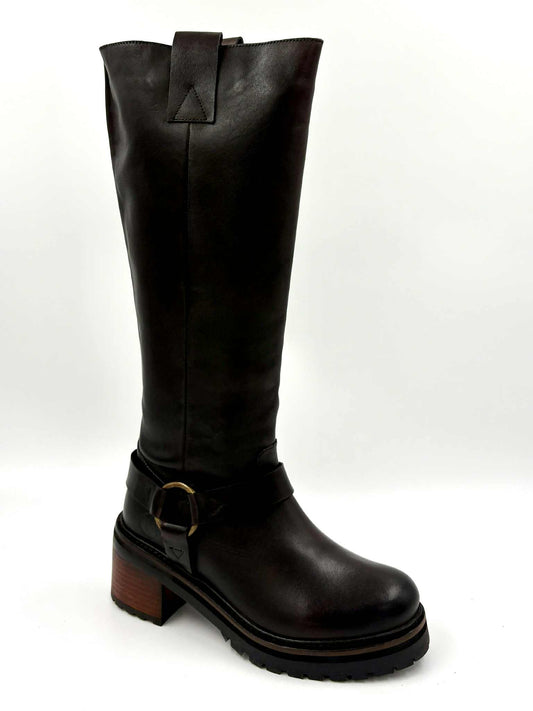 DISPONIBLE EN LIGNE SEULEMENT-Botte Femme Chocolat Smooth L'orange Loretta-20 (#5)