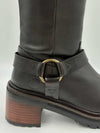 DISPONIBLE EN LIGNE SEULEMENT-Botte Femme Chocolat Smooth L'orange Loretta-20 (#5)