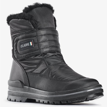 DISPONIBLE EN LIGNE SEULEMENT - OLANG - BOTTE DAME A CRAMPON - LUNA - (#7)- NOIR