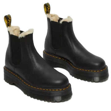 DR MARTENS – 2976 FAUX FUR PLATFORM – R25635001 (#289) – NOIR