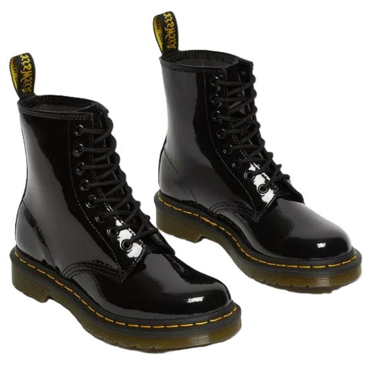 DR MARTENS - BOTTE - CUIR VERNIS - 1460 - R11821011 (#170) - NOIR