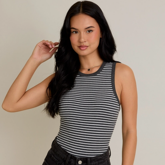 DISPONIBLE EN LIGNE SEULEMENT Camisole Femme Rayures Le Lis MT9737-12