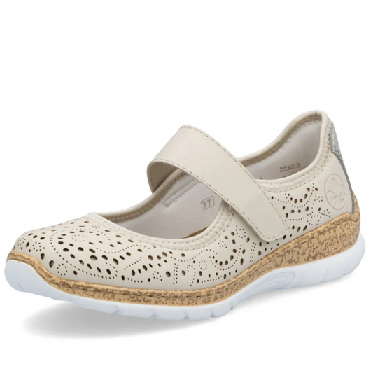 Souliers Femme Blanc Rieker N4299-60 (#182)