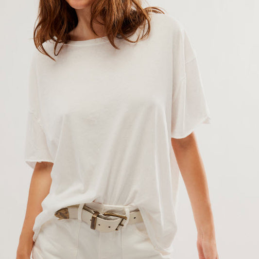 FREE PEOPLE – NINA T-SHIRT – OB1690079-1103 – IVORY