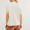 CHANDAIL FEMME FREE PEOPLE SUNSHINE SMILES TEE OB1896771-1106 IVORY
