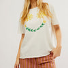 CHANDAIL FEMME FREE PEOPLE SUNSHINE SMILES TEE OB1896771-1106 IVORY