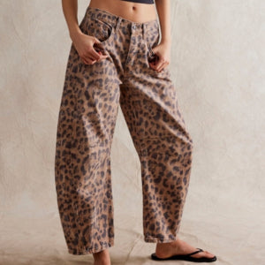 GOOD LUCK PRINTED LEOPARD BARREL – FREE PEOPLE - OB2008953-2200