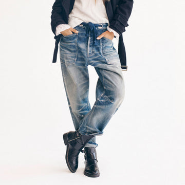 FREE PEOPLE - JEANS  - MOXIE LOW - OB2061343-9030 - TIMELESS BLUE