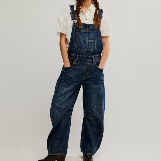 FREE PEOPLE – GOOD LUCK OVERALL – OB2128748-4452 – DEEP END