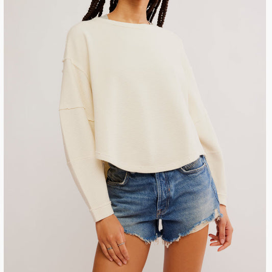 CHANDAIL ML - TOTAL ECLIPSE TEE - FREE PEOPLE - OB2128723-1103 - TEA