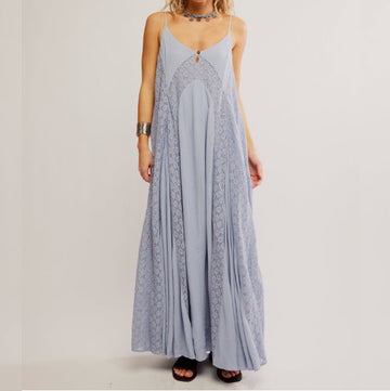 DISPONIBLE EN LIGNE SEULEMENT - FREE PEOPLE - ROBE LONGUE - TRAIL OF FLOWERS MAXI - OB2198683-9055