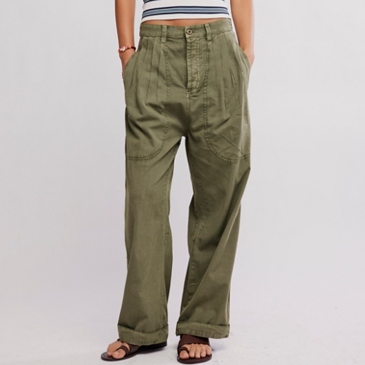 Pantalon Femme Kaki Free People Ob2465705-3300