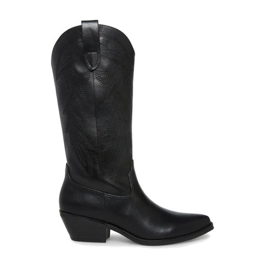 DISPONIBLE EN LIGNE SEULEMENT - STEVE MADDEN - BOTTE WESTERN - REDFORD (#91) NOIR
