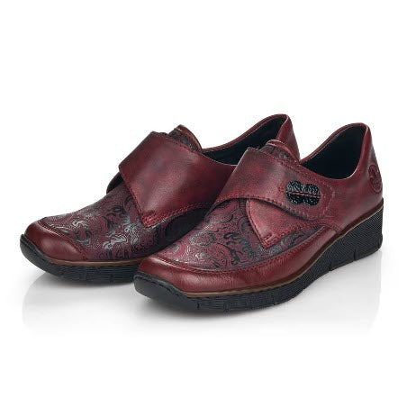 RIEKER – SOULIER DAME – 537C0-35 – BORDEAU (#35)