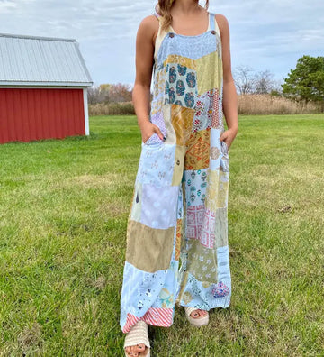 SALOPETTE PATCHWORK 2380-BOHOBLEU