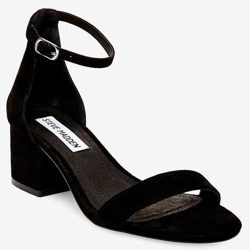 STEVE MADDEN - SANDALE A TALON - IRENEE (#119) - NOIR SUEDE