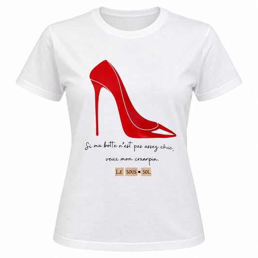 T-shirt escarpins rouge Le Sous-Sol Corporatif (LSS)