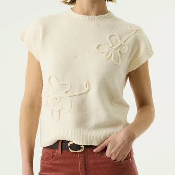 Haut manches courtes GARCIA T260241-4294 Ivory