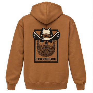 TAVERNSHACK - HOODIE CARAMEL - COW-BOY - TVK20 - PRINT 2 COUL