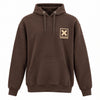 TAVERNSHACK - HOODIE BRUN - COW-BOY BANDEAU- TVK15 - PRINT 2 COULEURS