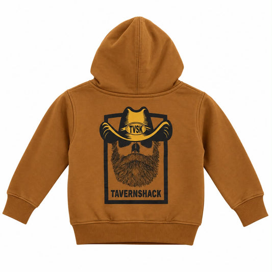 TAVERNSHACK - HOODIE CARAMEL - COW-BOY - PRINT 2 COULEURS