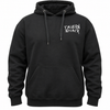 TAVERNSHACK - HOODIE NOIR - SCRATCH- PRINT BLANC
