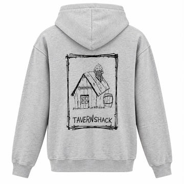 TAVERNSHACK - HOODIE CENDRÉ - CABANE - PRINT NAVY