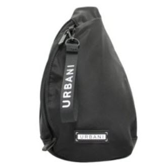 URBANI – SAC A DOS MONO SANGLE – NOIR – T1163