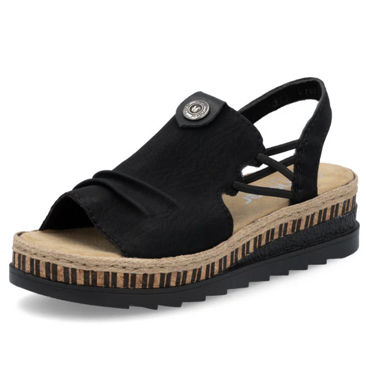 Sandales Femme Noir Rieker V7972-00 (#186)
