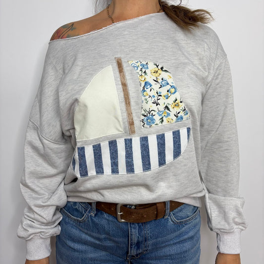 Crew Neck Bateau - Anna-Kaci - FA0454blu