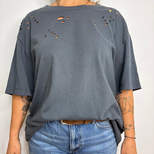 T-Shirt Ample Troué - FV64 - Zutter - Anthracite