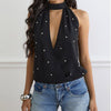 Haut dos nu noire avec studs Motel Rocks Z033247