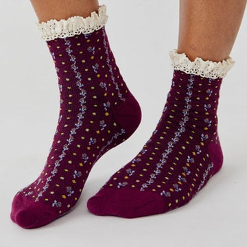 Bas Cheville en maille gaufrée Rosebud Free People ACCFP20-05 6515