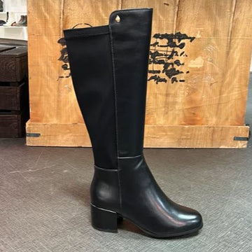 Botte doublee Femme Noir Suede Aquaflex Caprice-91 (#9)