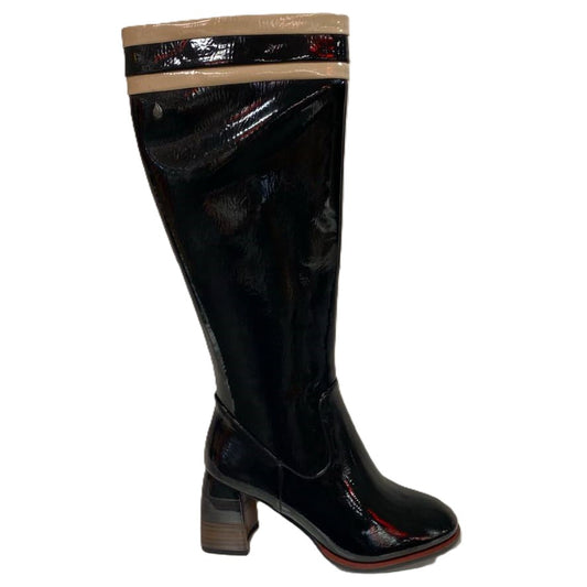 DISPONIBLE EN LIGNE SEULEMENT - AQUA-FLEX - BOTTE 28-ALLURE - NOIR KINKLE PATENT (#3)