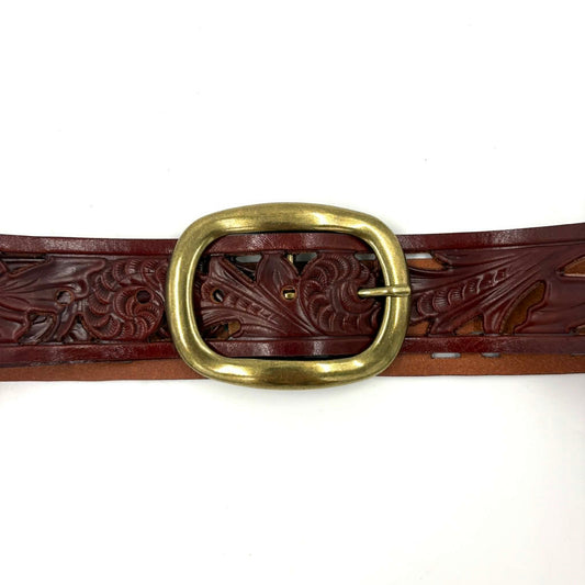 Ceinture en cuir italien embossé B28820 Landes