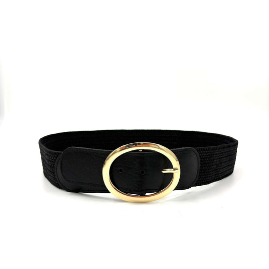 Ceinture elastique en cuir italien B3561 Landes