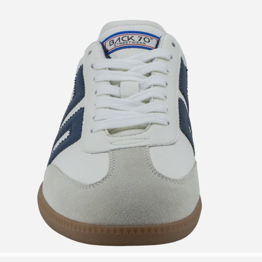 Soulier Homme BACK70 Cloud Cuir Blanc / Navy #22