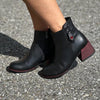 DISPONIBLE EN LIGNE SEULEMENT - CAGIVA - SOULIER 0012-506 (#15) - CUIR NOIR