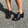 DISPONIBLE EN LIGNE SEULEMENT - CAGIVA - SOULIER 0012-450 (#16) - CUIR NOIR