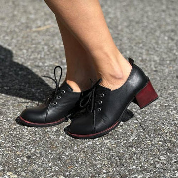 DISPONIBLE EN LIGNE SEULEMENT - CAGIVA - SOULIER 0012-450 (#16) - CUIR NOIR