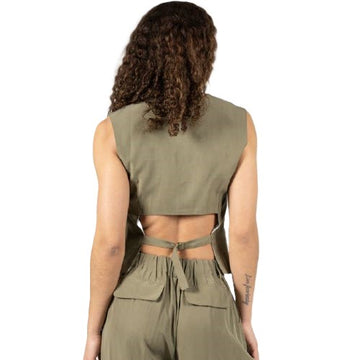 DISPONIBLE EN LIGNE SEULEMENT Gilet Femme Olive C'est Moi Cet3202