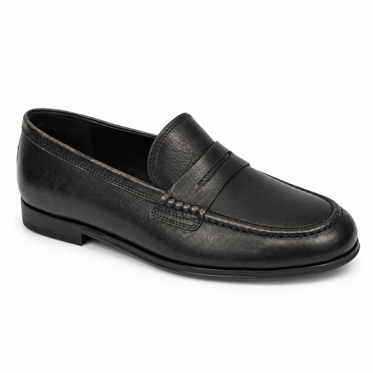 Mocassins Femme Smokey Black cuir CLARISA (#20)
