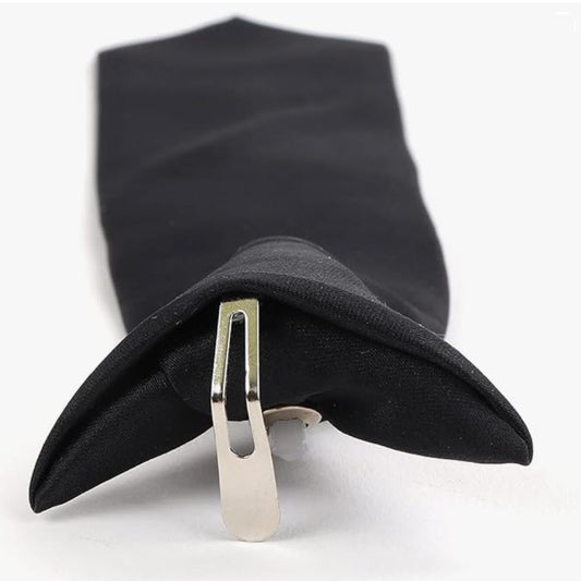 Cravate noir 100% polyester