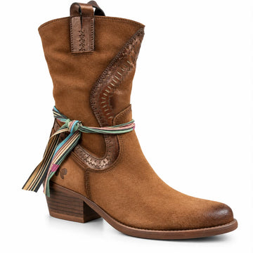 Disponible en ligne seulement - Botte style western FELMINI D556-23 cognac #16