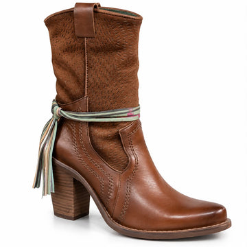 DISPONIBLE EN LIGNE SEULEMENT - Botte de  cuir pour femme FELMINI D772-23 Anilex Fox #29