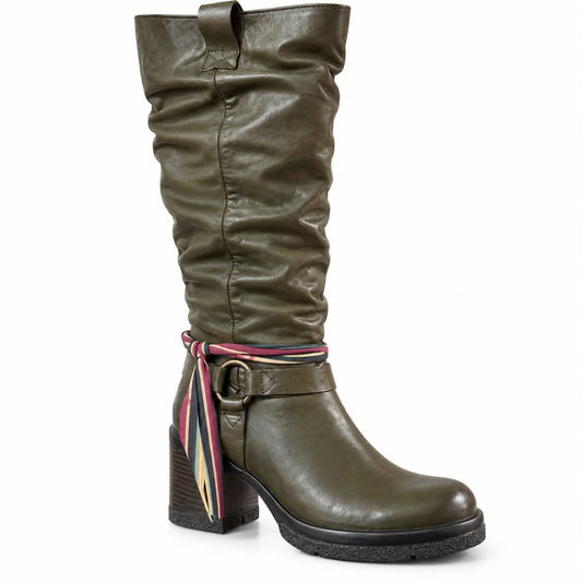 Botte longue pour femme FELMINI D977-60 green/tibre #17